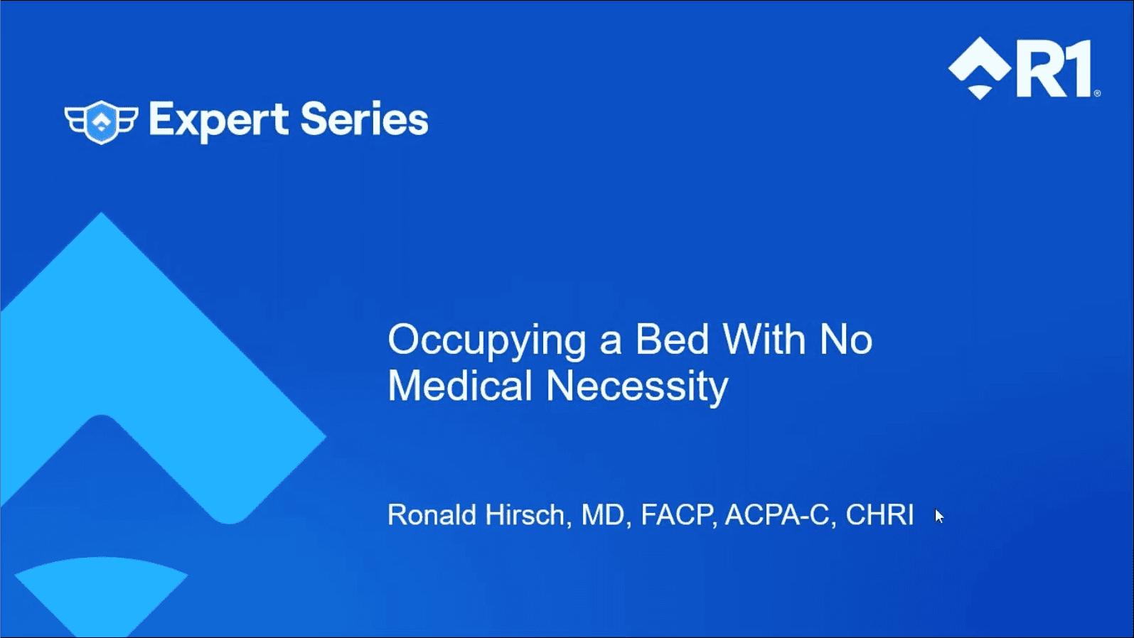 Occupying a Bed With No Medical Necessity